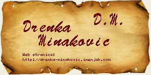 Drenka Minaković vizit kartica